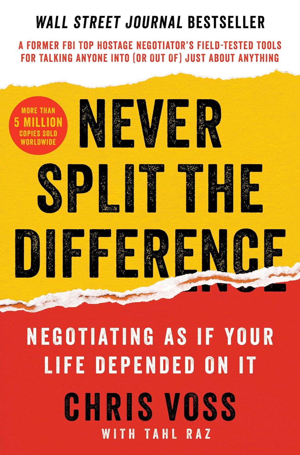 Never Split the Difference by Chris Voss — book cover